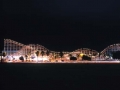 Roller Coaster Belmont Park At Night